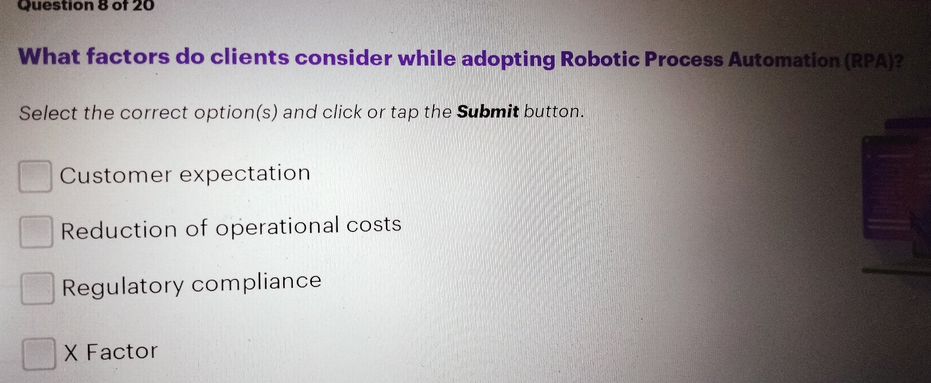  What factors do clients consider while adopting Robotic Process Automation (RPA)?