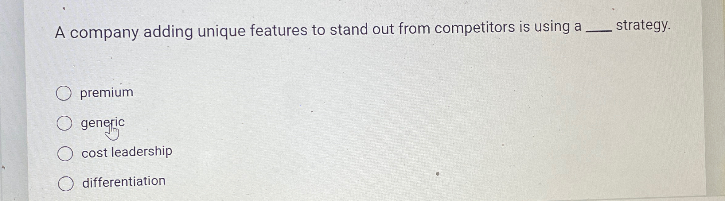  A company adding unique features to stand out from competitors is