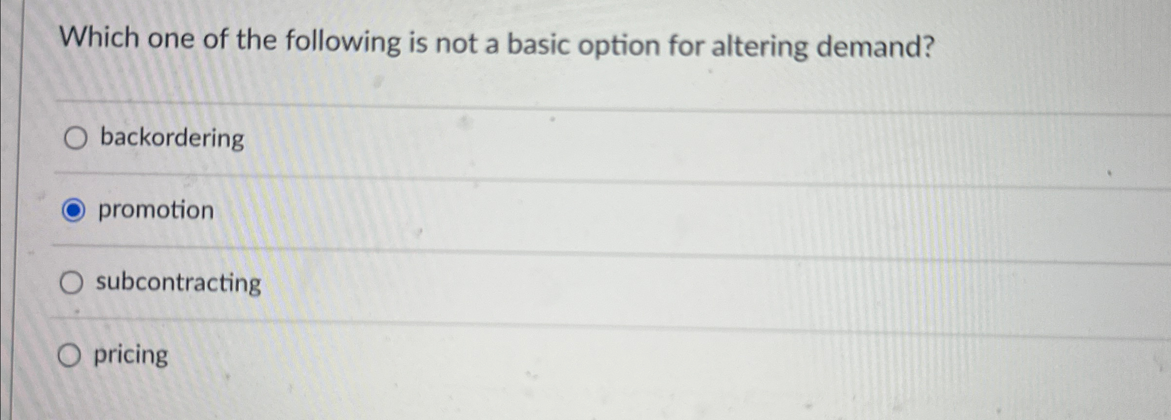  Which one of the following is not a basic option for