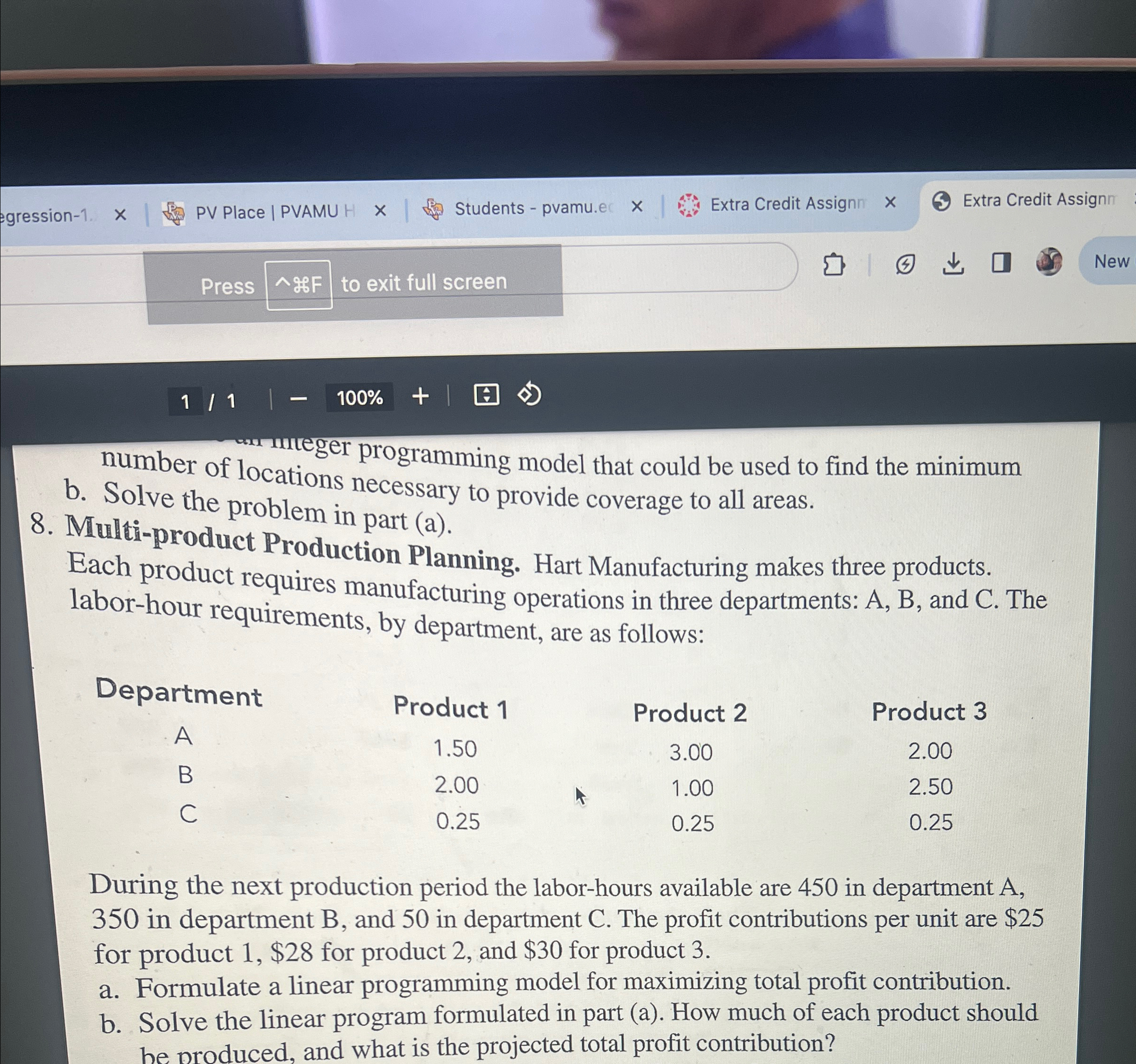  egression-1 PV Place | PVAMU |--| Students - pvamu.e Extra Credit