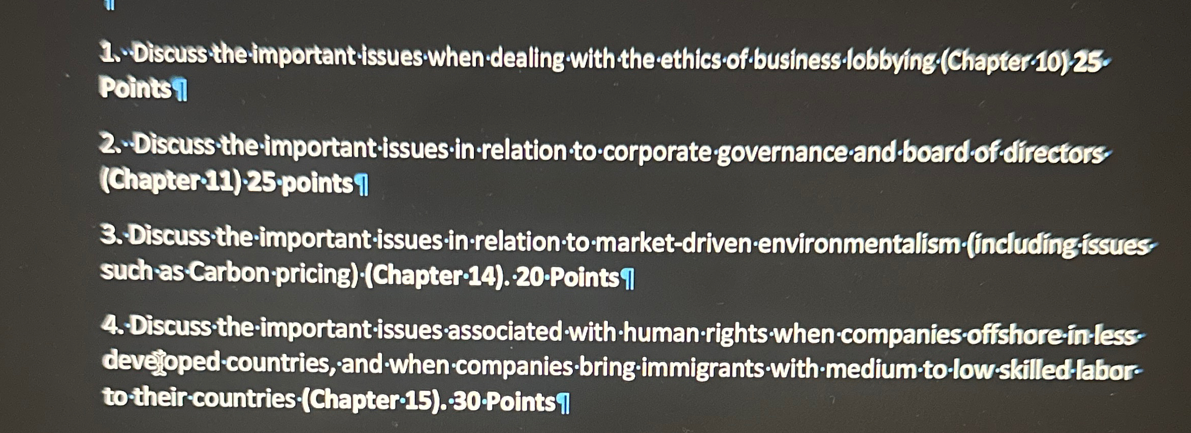  Discuss the important issues when dealing with the ethics of business.loblving