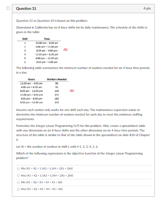  Question 31to Question 34is based on this problem: Disneyland in California