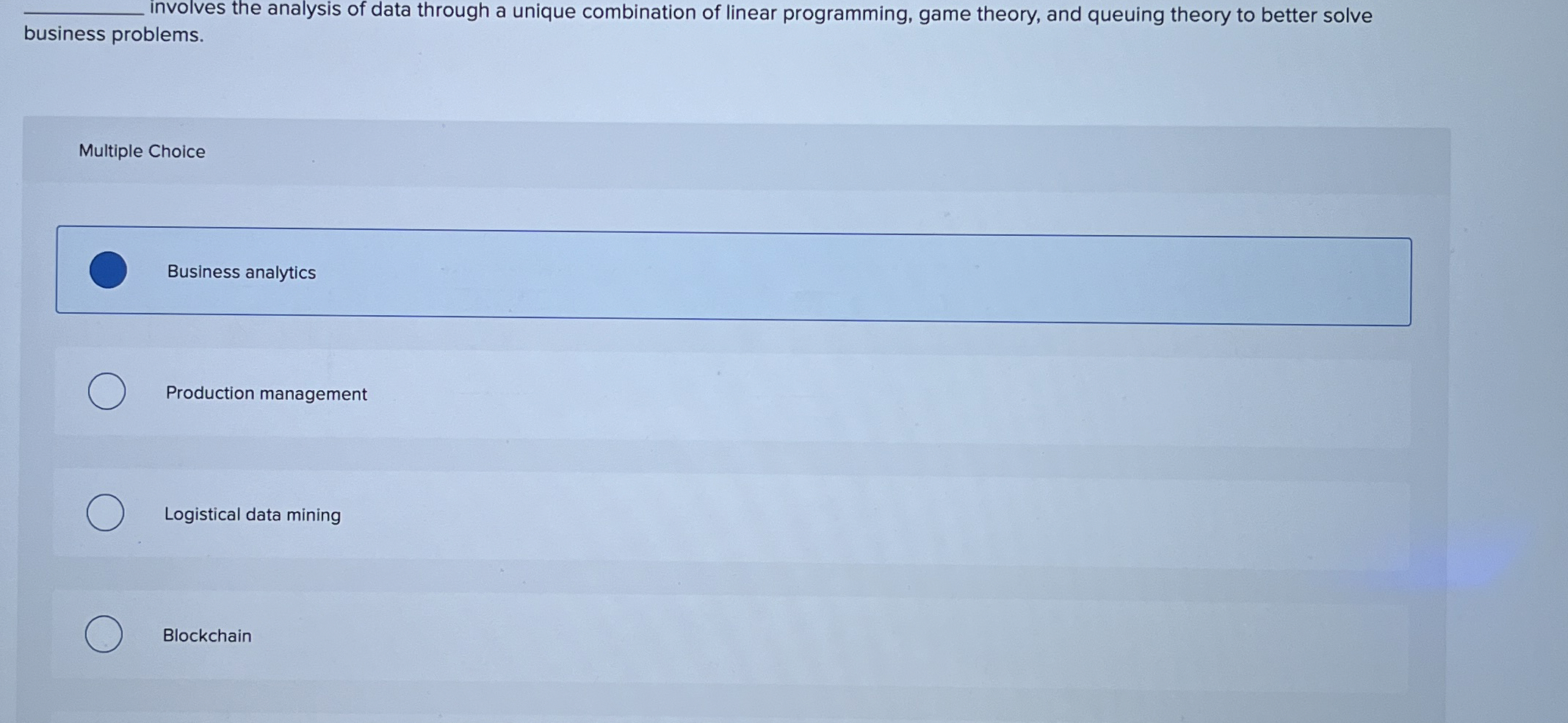  involves the analysis of data through a unique combination of linear