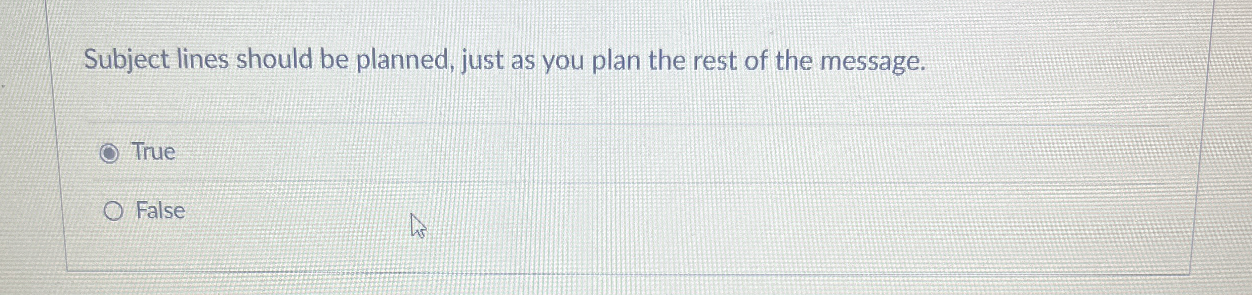  Subject lines should be planned, just as you plan the rest