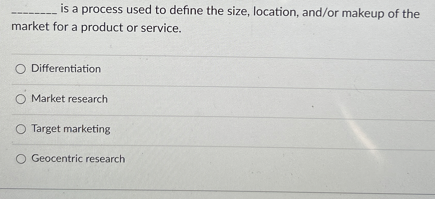  q, is a process used to define the size, location, and/or