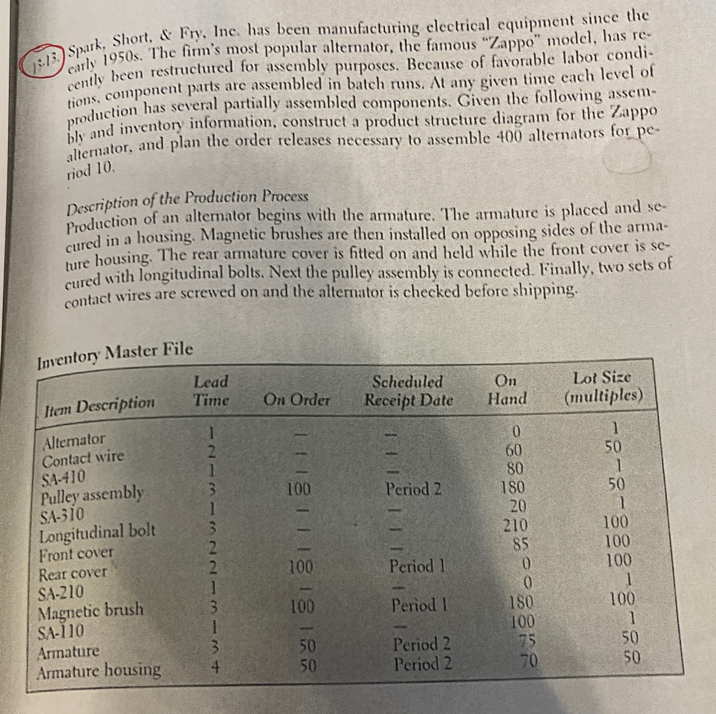  (13. Sp,13rk, Short, & Fry, lnc. has been manufacturing electrical equipmont