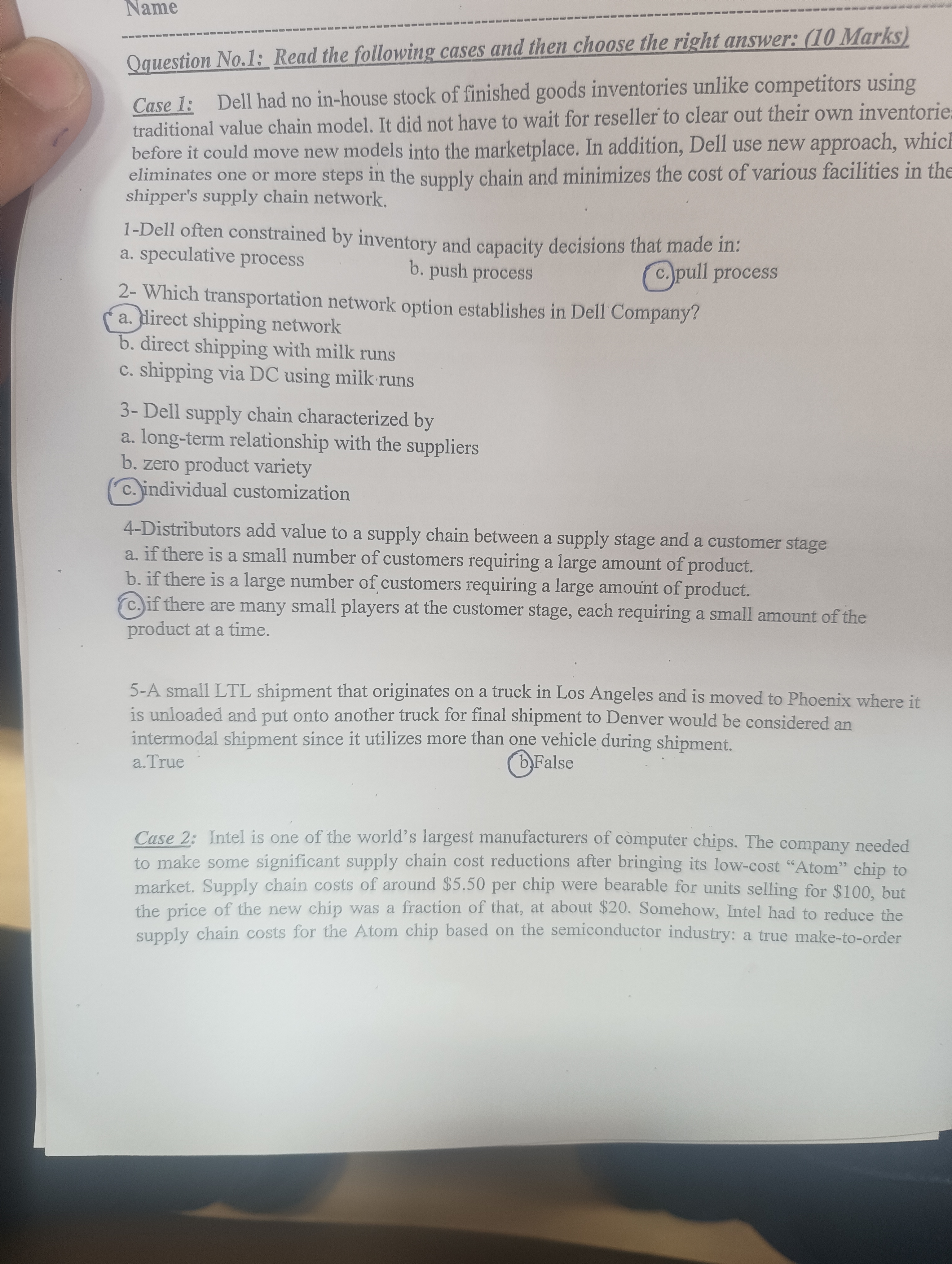  scenario. The company began with a pilot operation using a manufacturer