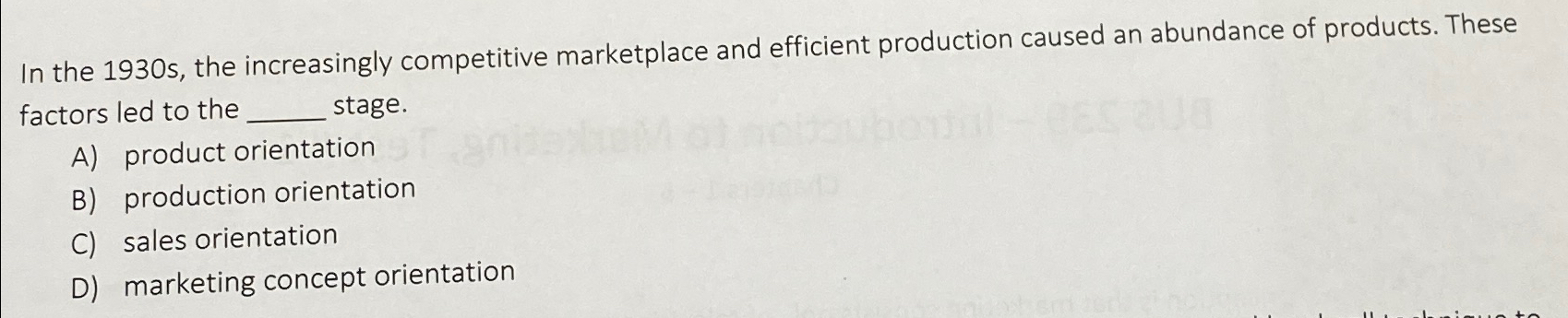  In the 1930 s, the increasingly competitive marketplace and efficient production