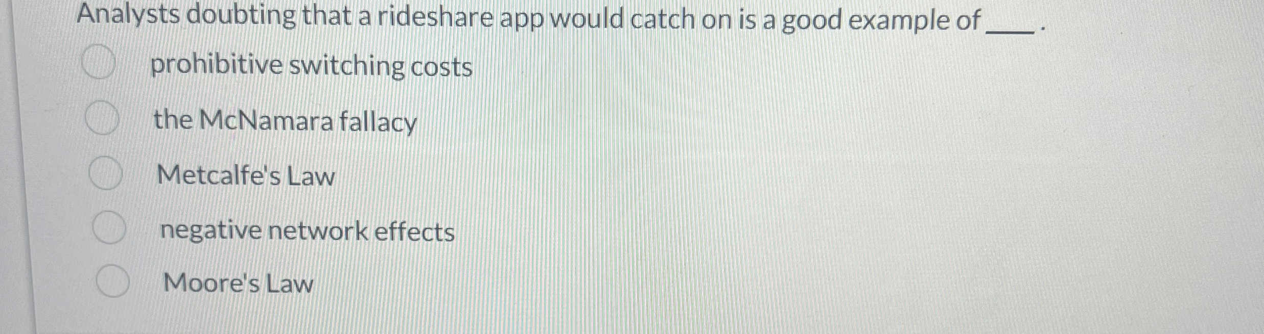  Analysts doubting that a rideshare app would catch on is a