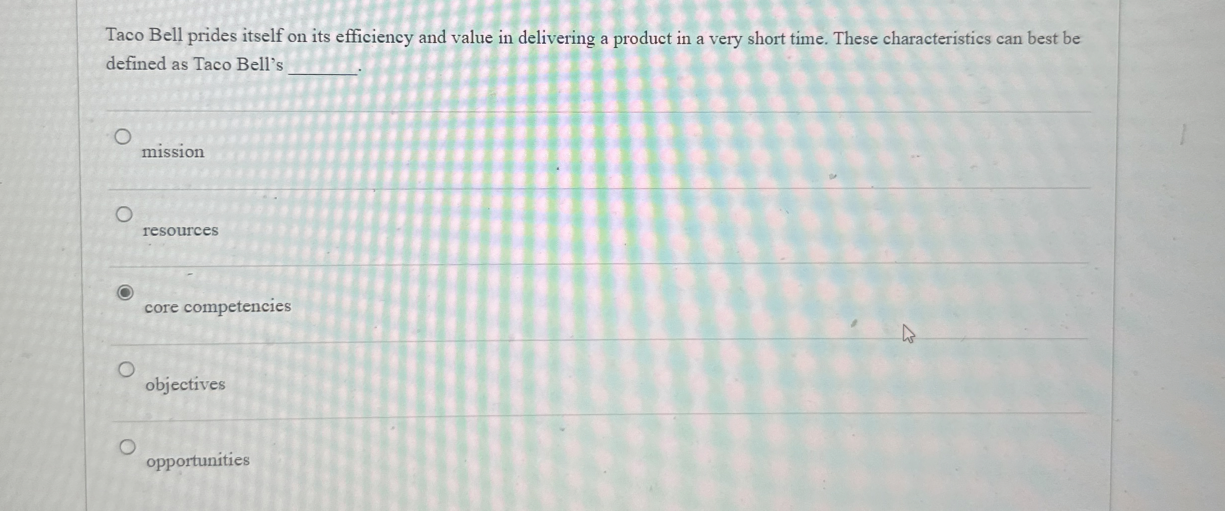  Taco Bell prides itself on its efficiency and value in delivering