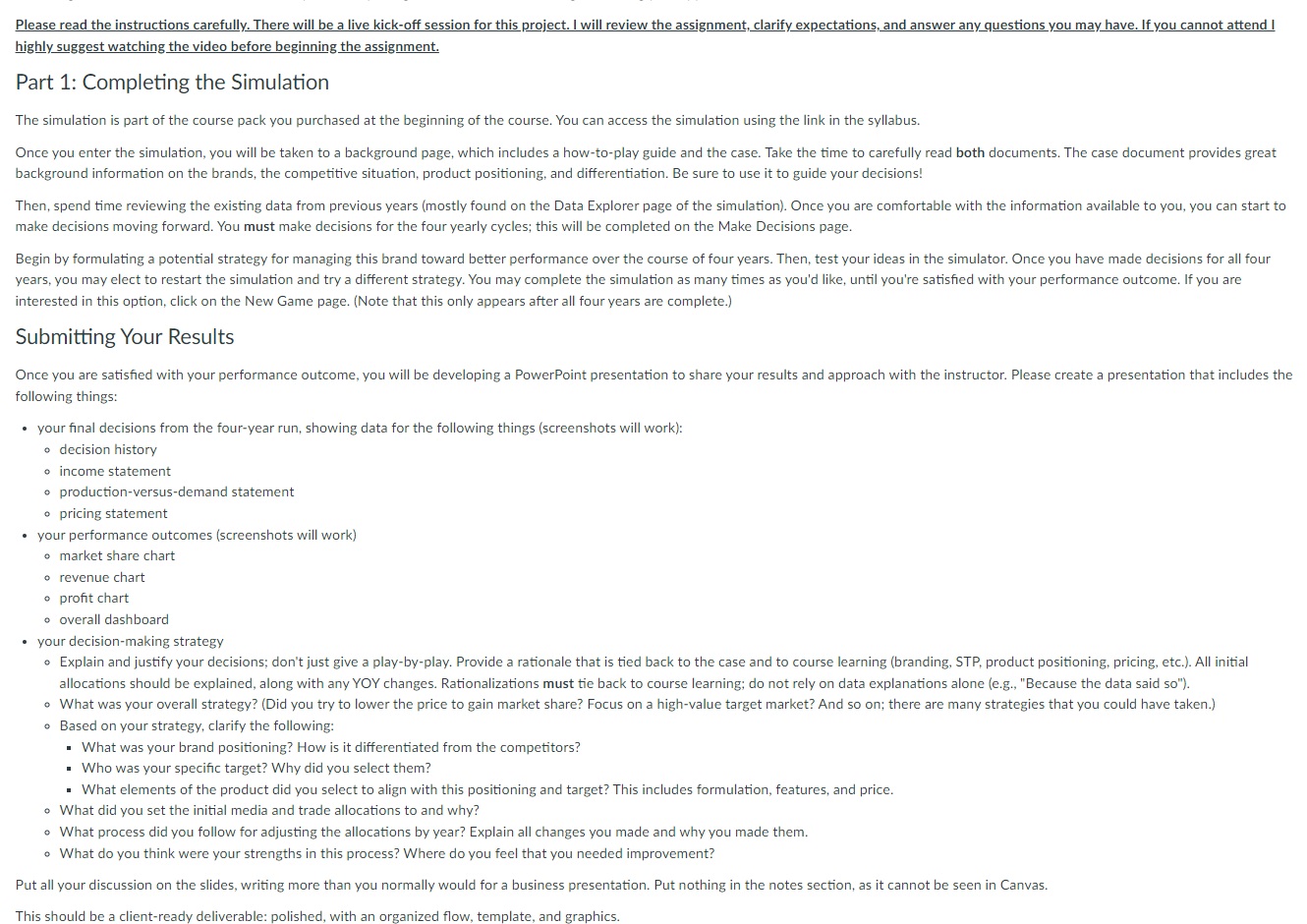  Please read the instructions carefully. There will be a live kick-off