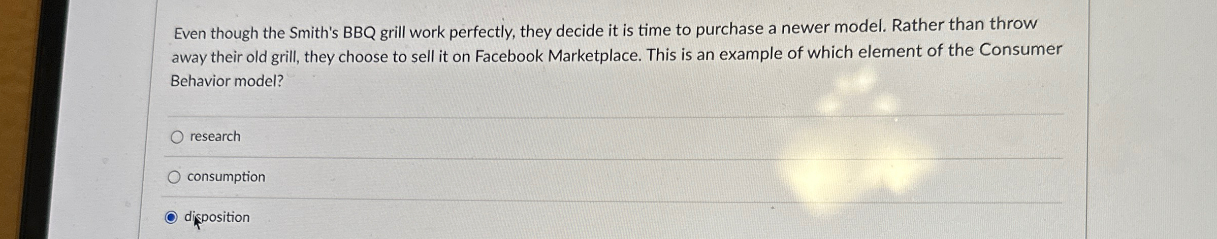  Even though the Smith's BBQ grill work perfectly, they decide it