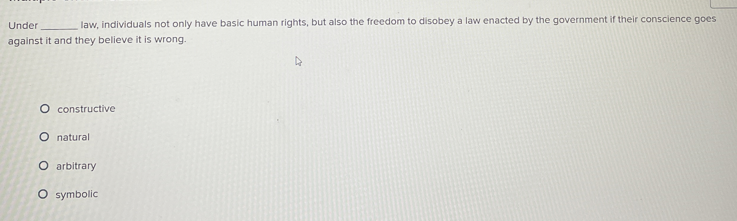  Under q, law, individuals not only have basic human rights, but