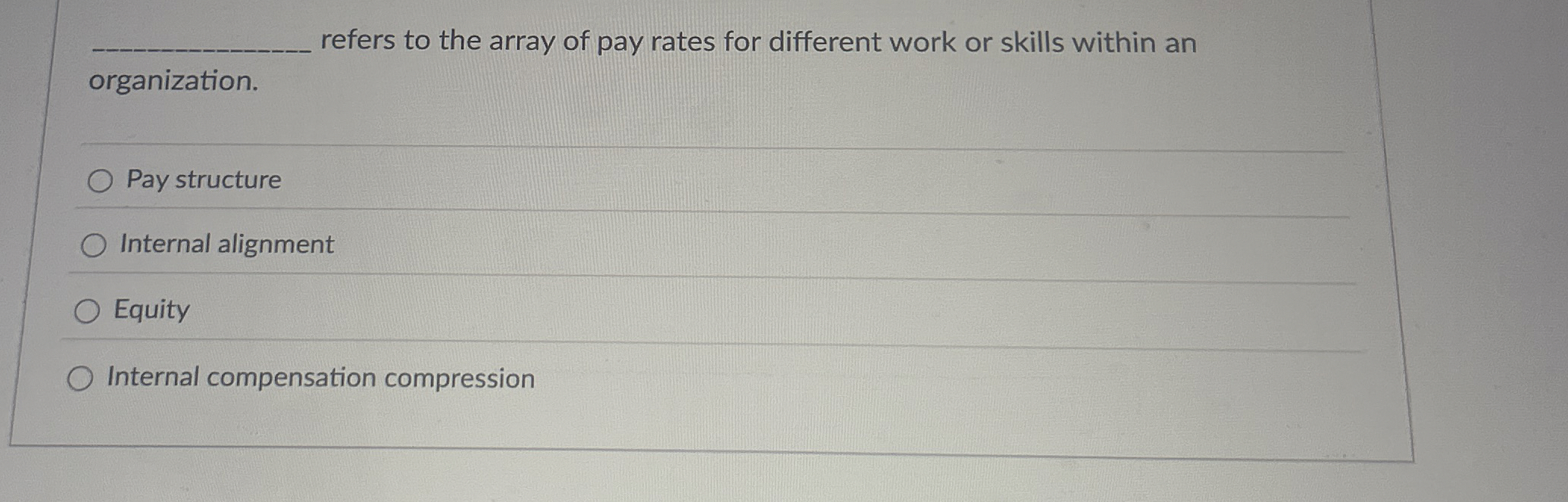  refers to the array of pay rates for different work or