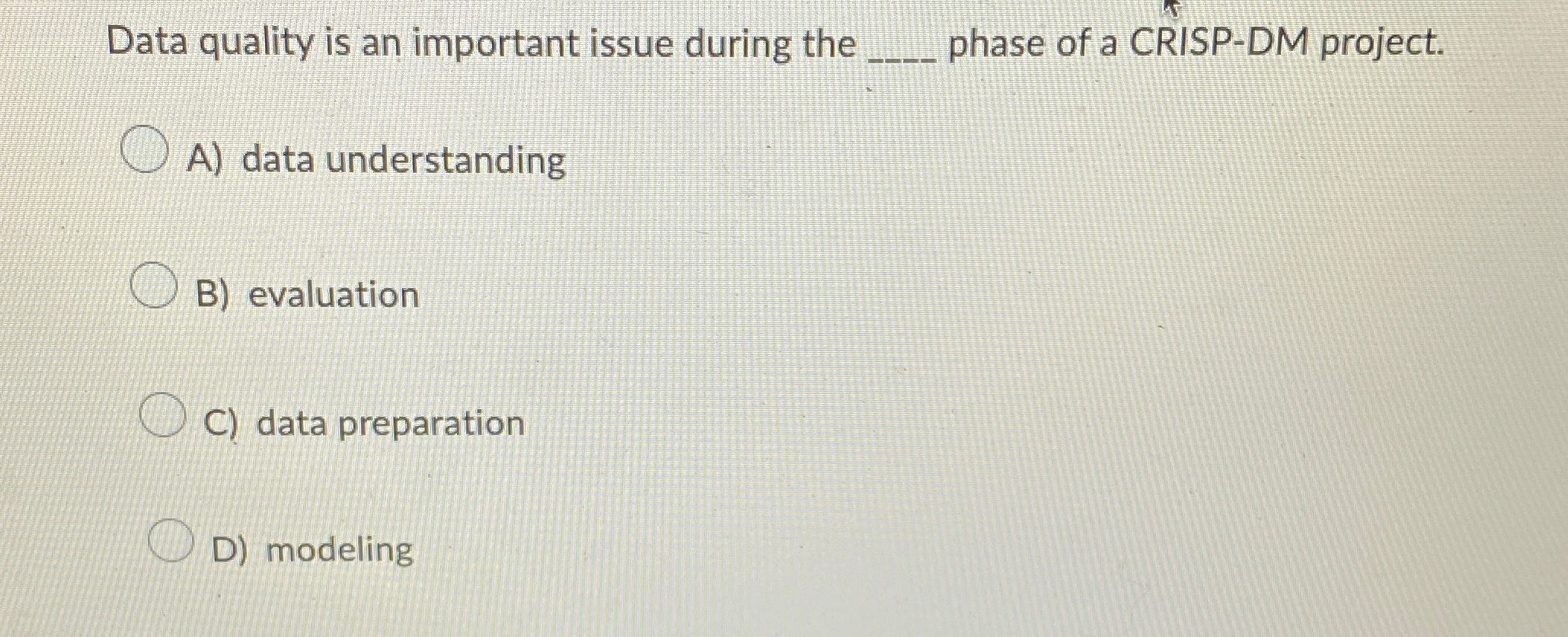  Data quality is an important issue during the q, phase of
