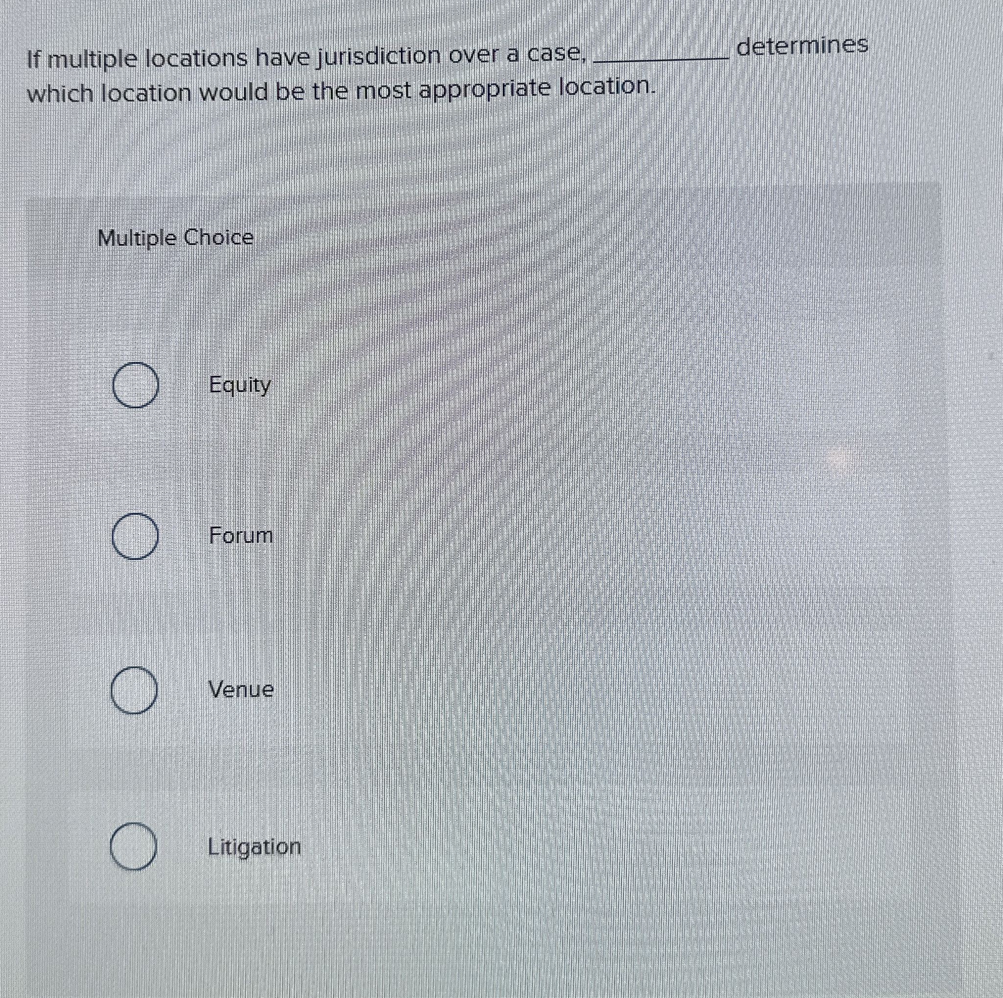  If multiple locations have jurisdiction over a case, determines which location
