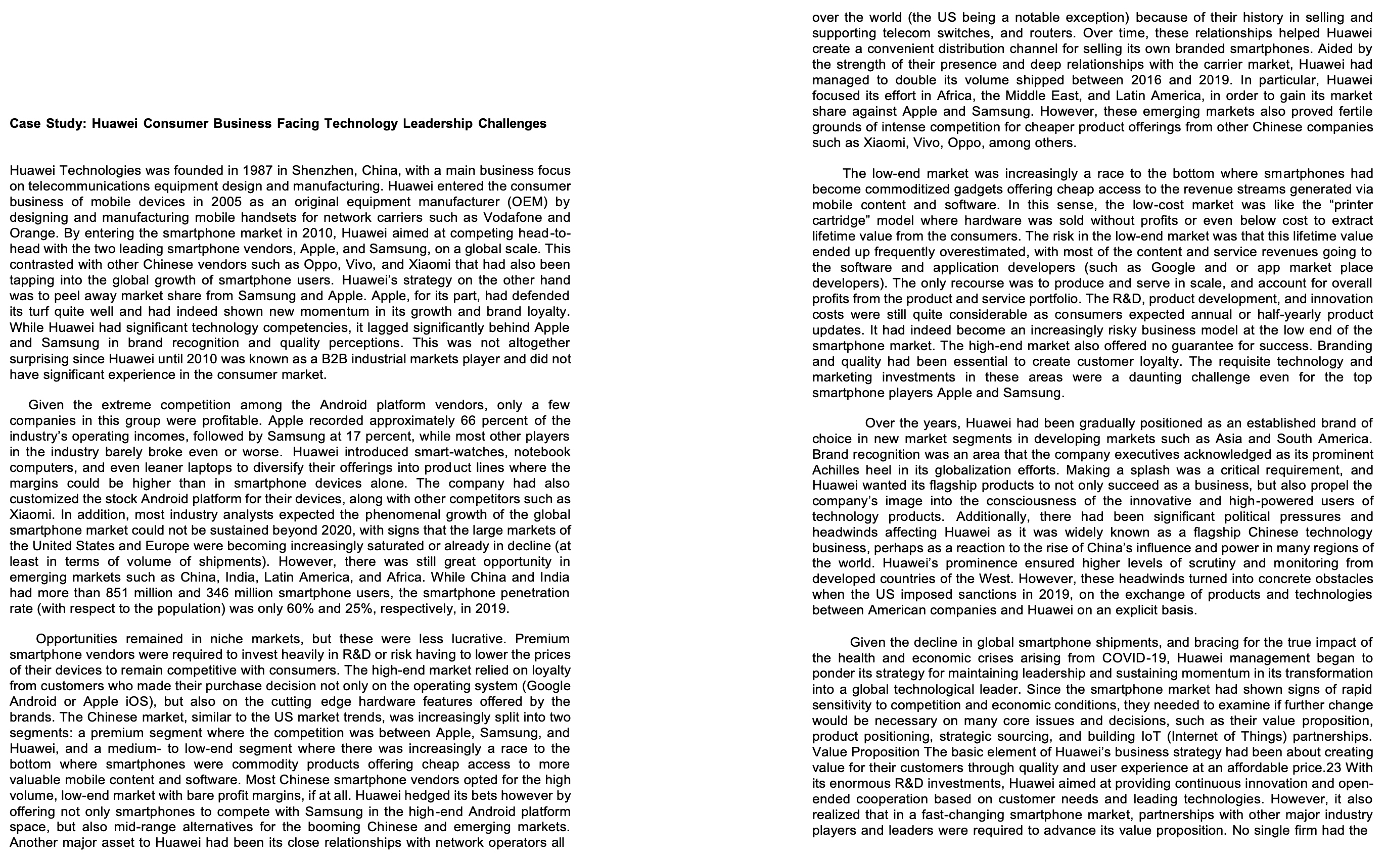  1. Using Porter Five Forces model, analyse the telecommunication industry which