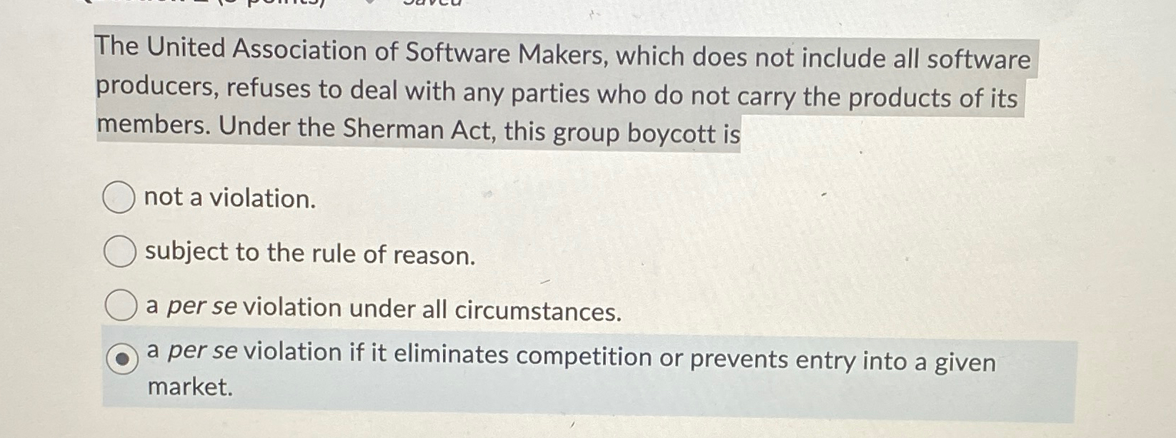  The United Association of Software Makers, which does not include all