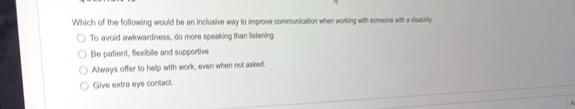  To avoid awkwardness, do more speaking than listering Be patient, flaxble
