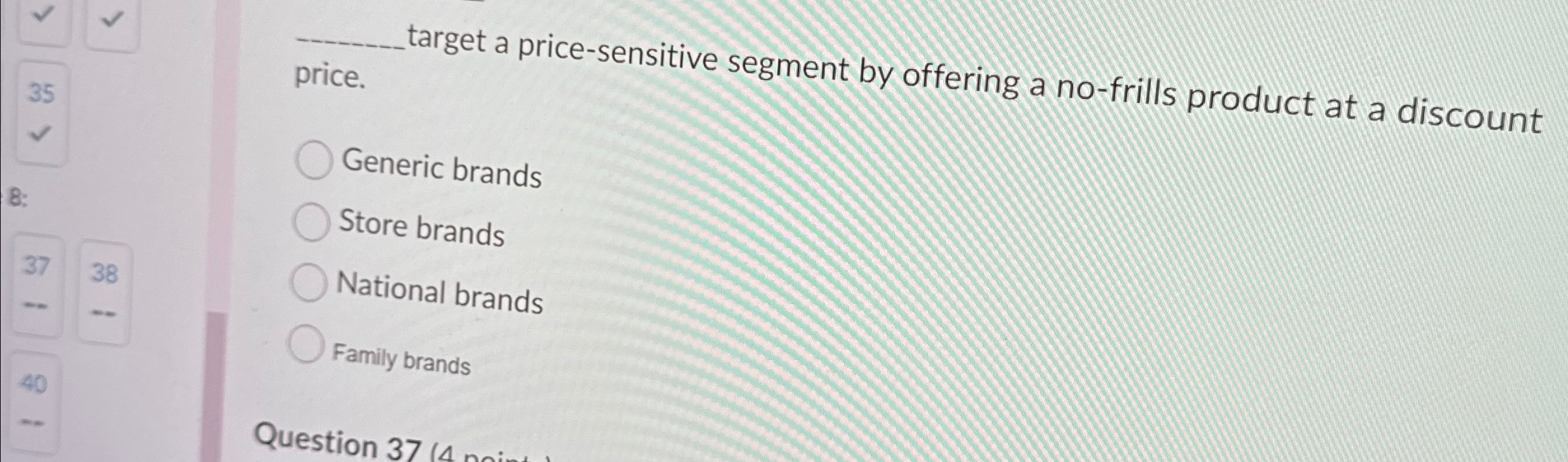  price. target a price-sensitive segment by offering a no-frills product at