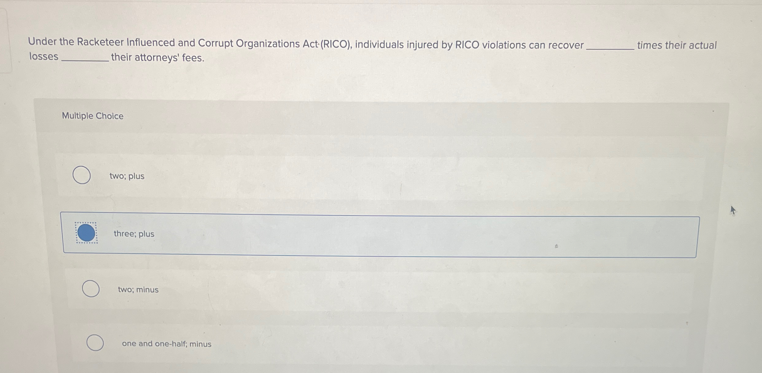  Under the Racketeer Influenced and Corrupt Organizations Act.(RICO), individuals injured by