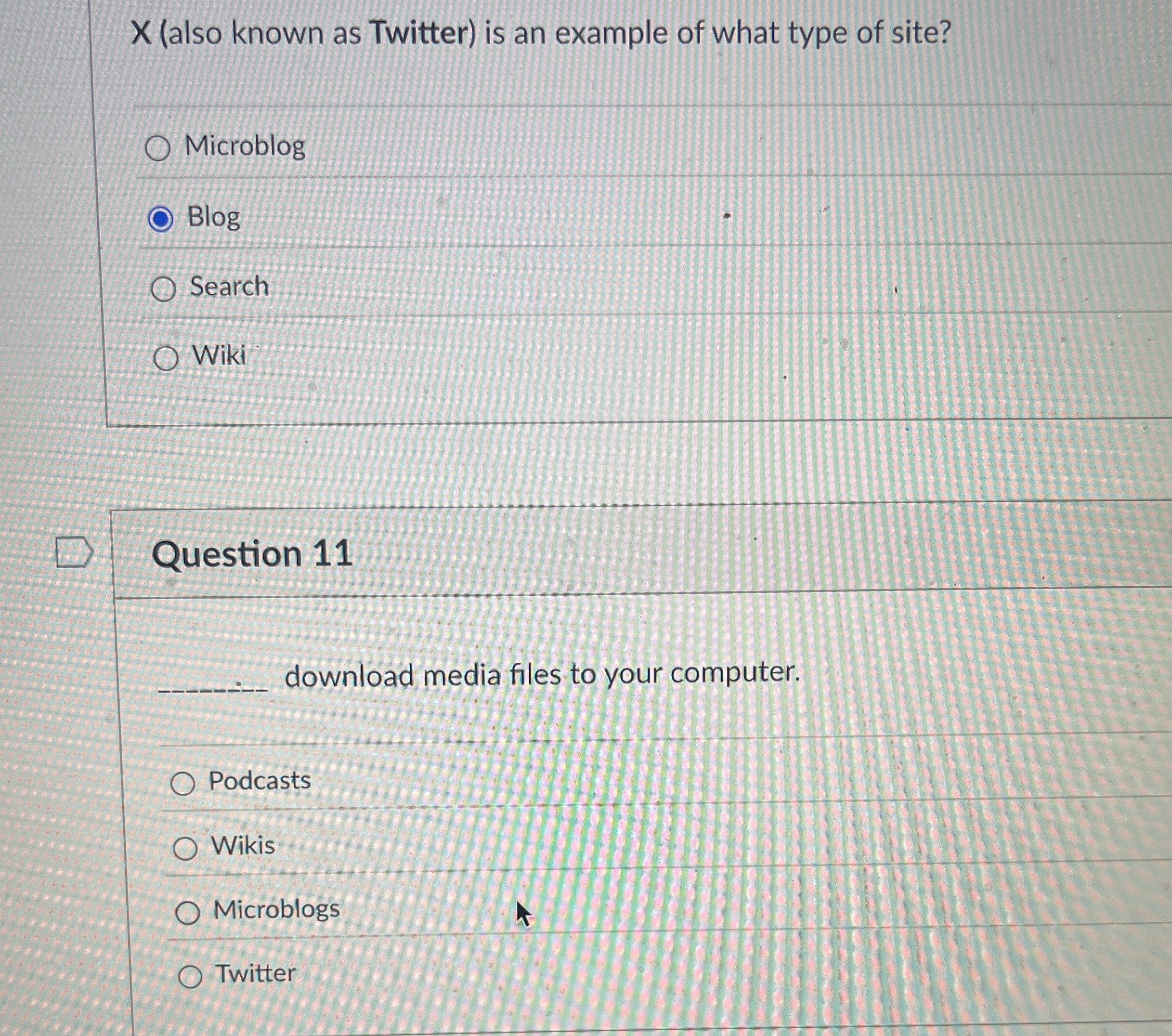  x(also known as Twitter) is an example of what type of