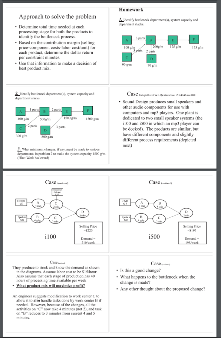 Approach to solve the problem Determine total time needed at each