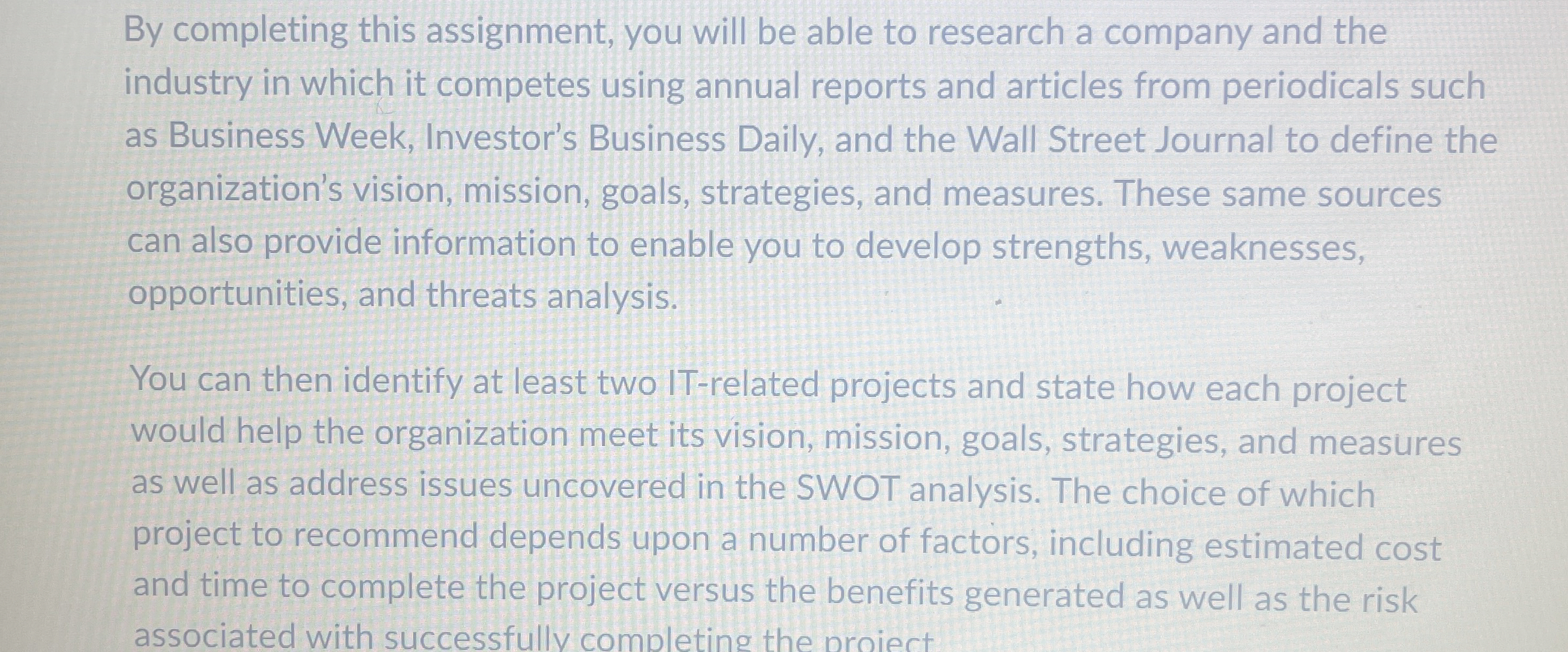  Strategic Planning- Case Study- Companys name are WALMART and Kroger By