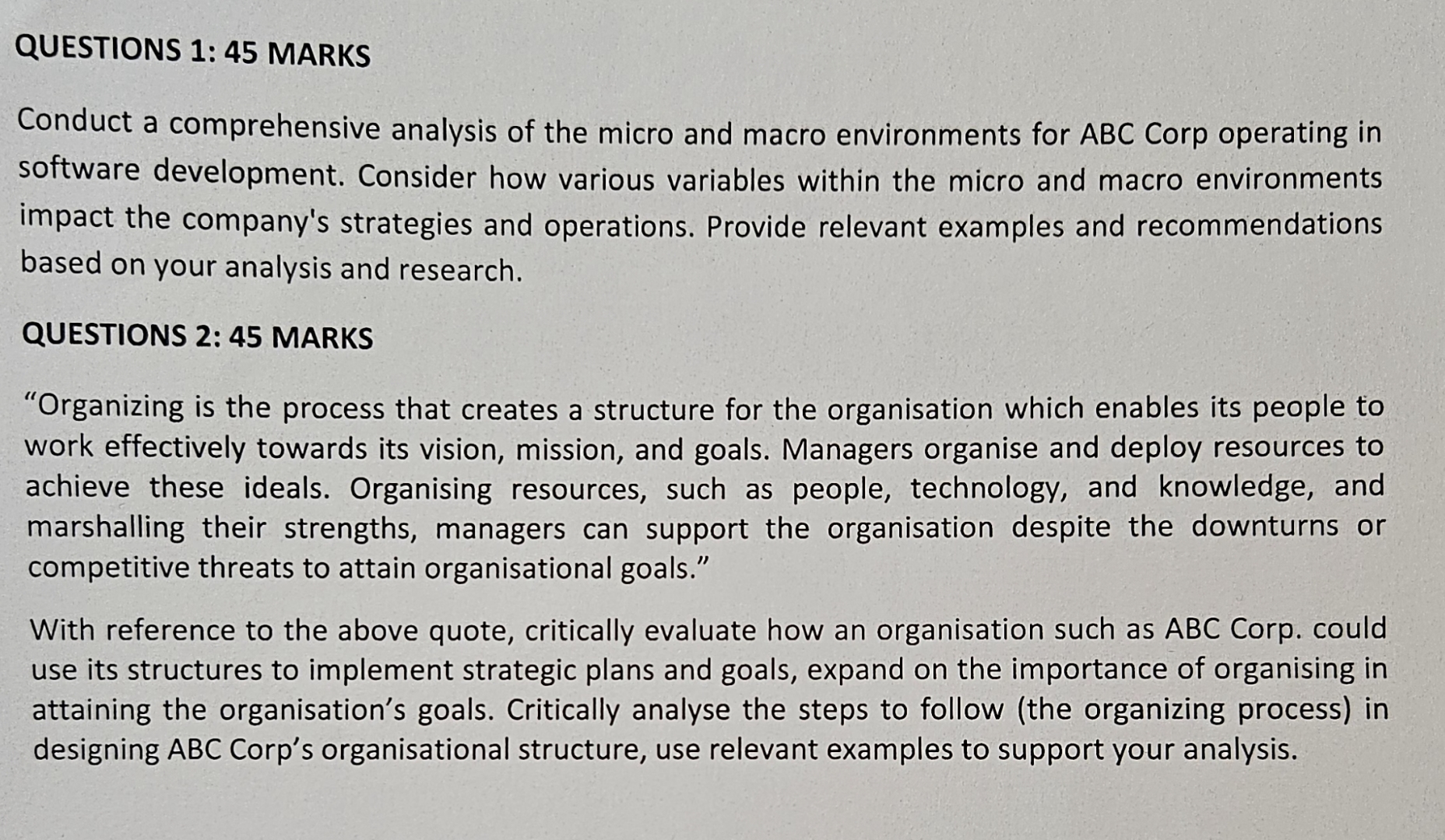  CASE STUDY READ THE CASE STUDY AND ANSWER THE QUESTIONS THAT