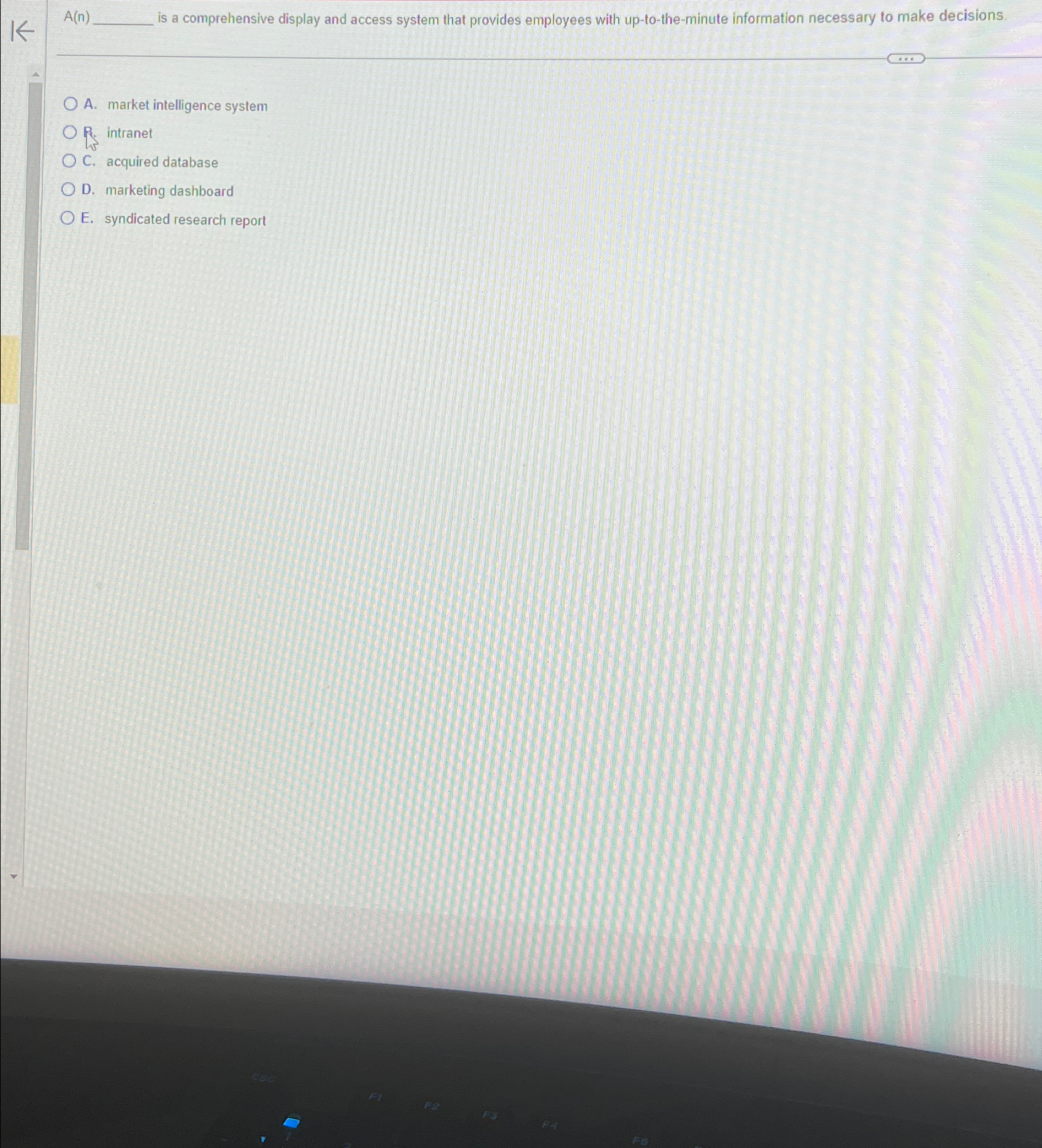  A(n) is a comprehensive display and access system that provides employees