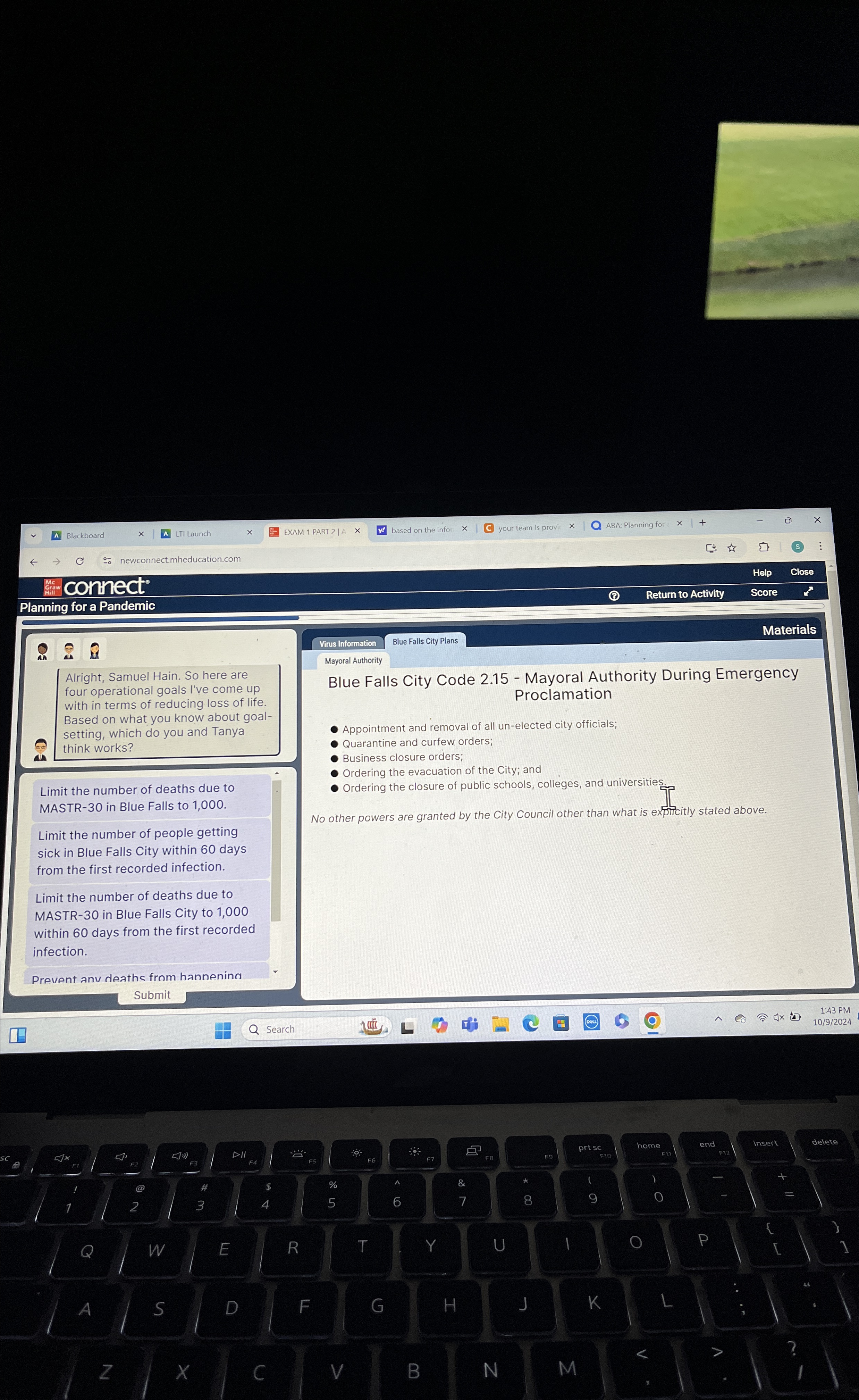  :.2 Alright, Samuel Hain. So here are four operational goals l've