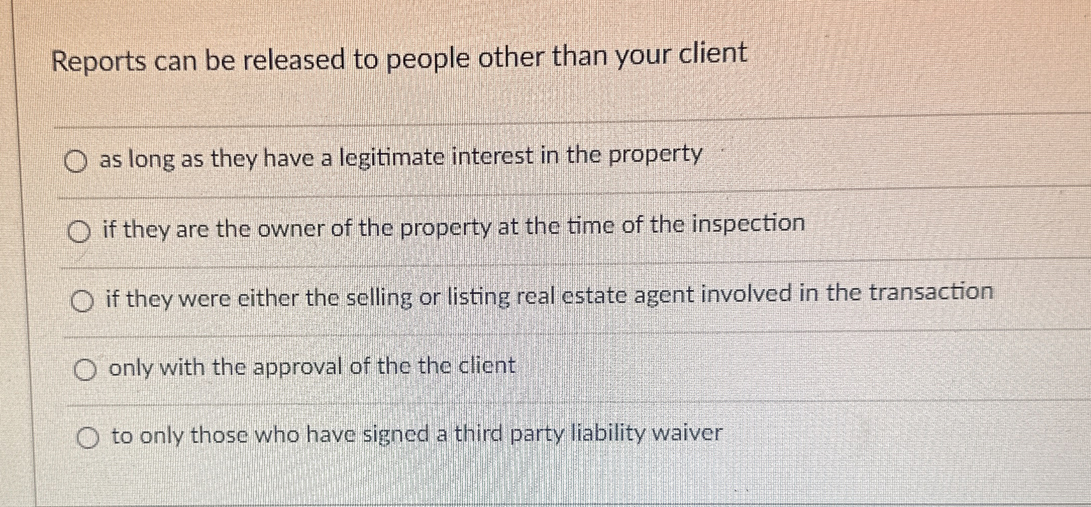  Reports can be released to people other than your client as