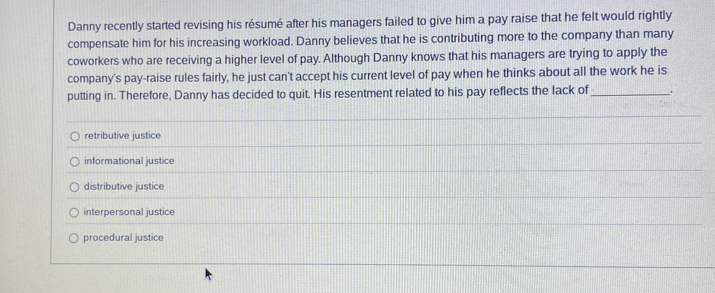  Danny recently started revising his rsum after his managers failed to