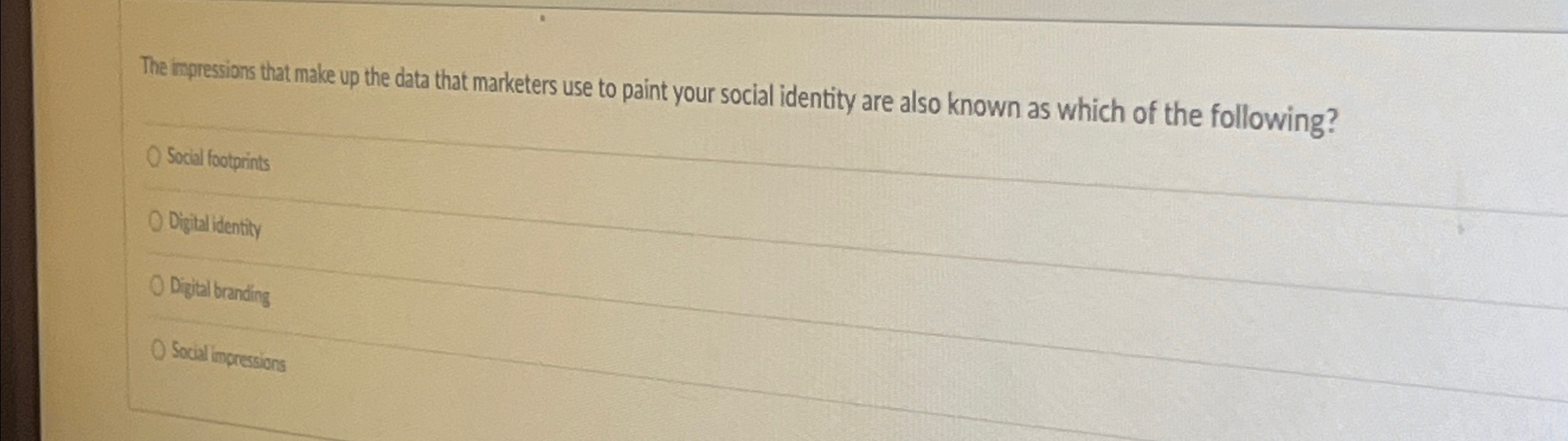  The impressions that make up the data that marketers use to