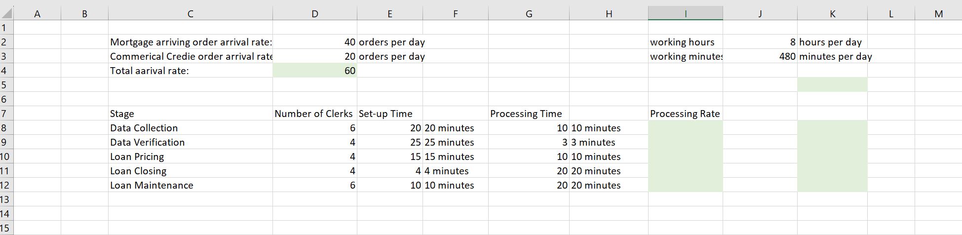  Please show excel functions to solve the blanks 