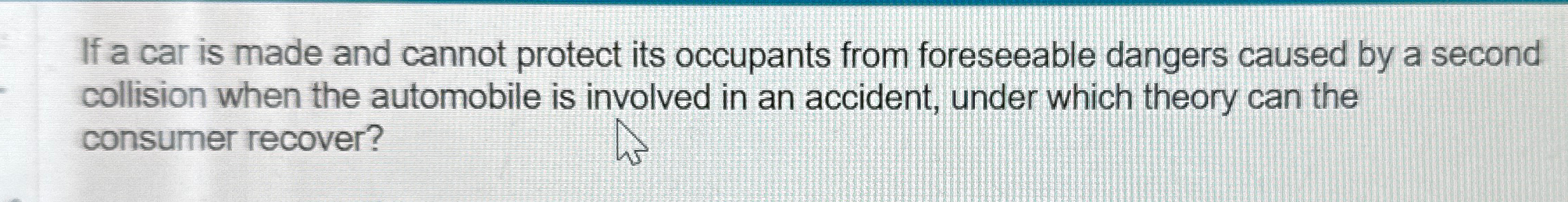  If a car is made and cannot protect its occupants from