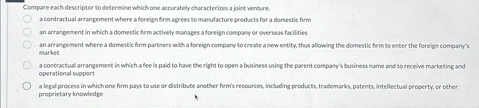  Compare each descriptor to determine which one accurately characterizes a joint