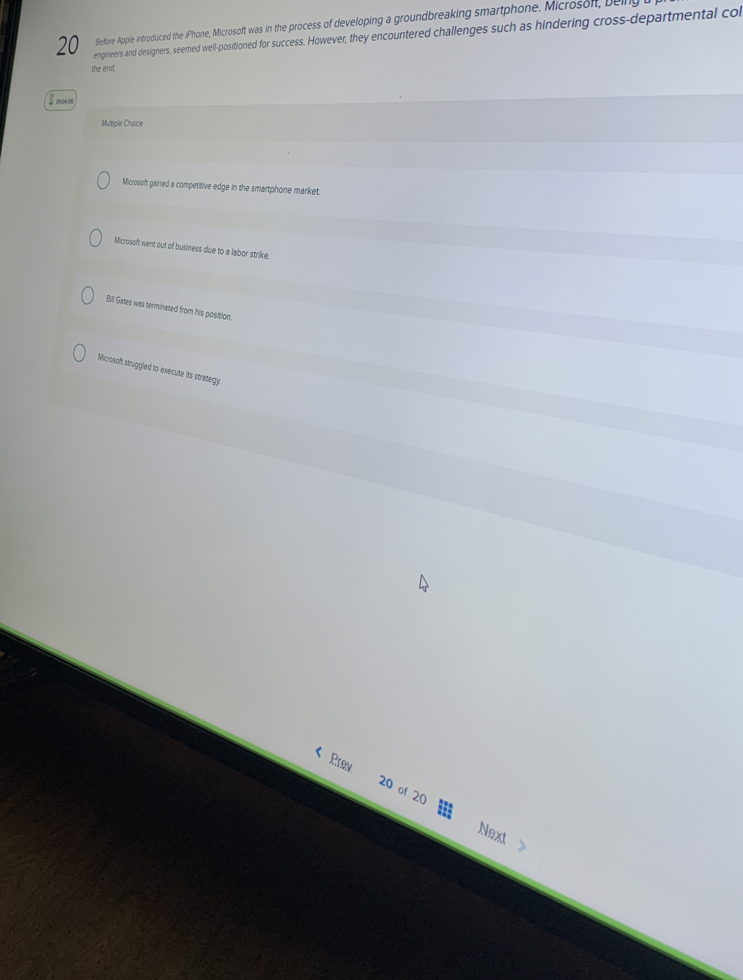  20 Before Apple introduced the iPhone, Microsoft was in the process