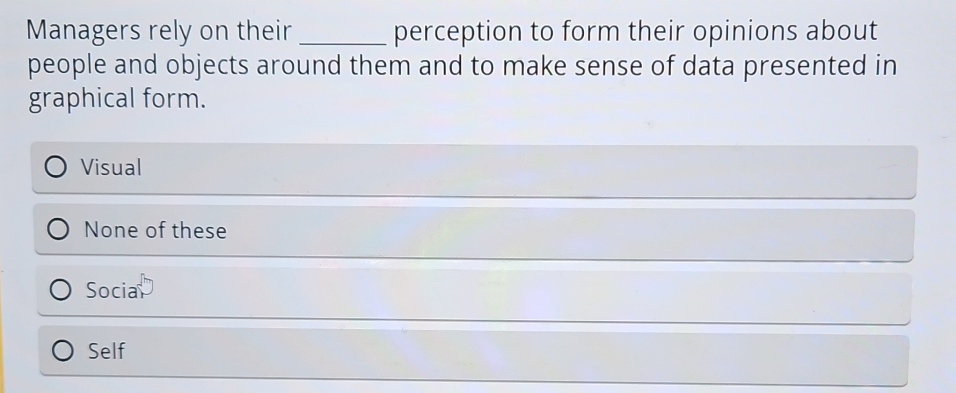  Managers rely on their q, perception to form their opinions about