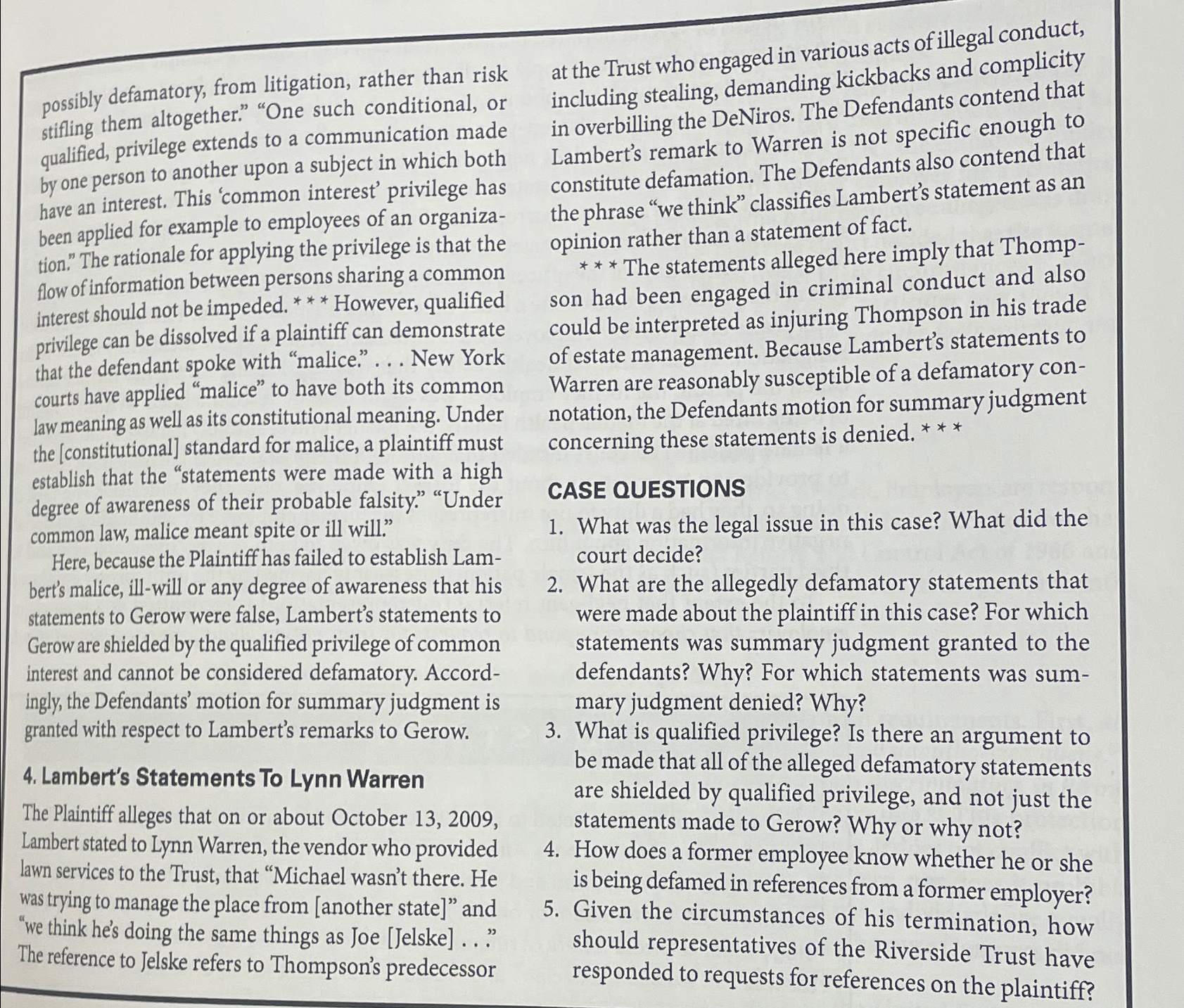  possibly defamatory, from litigation, rather than risk stifling them altogether." "One