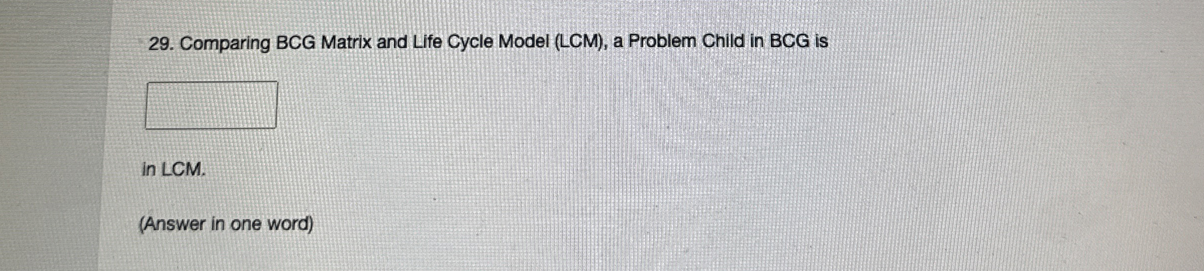  Comparing BCG Matrix and Life Cycle Model (LCM), a Problem Child
