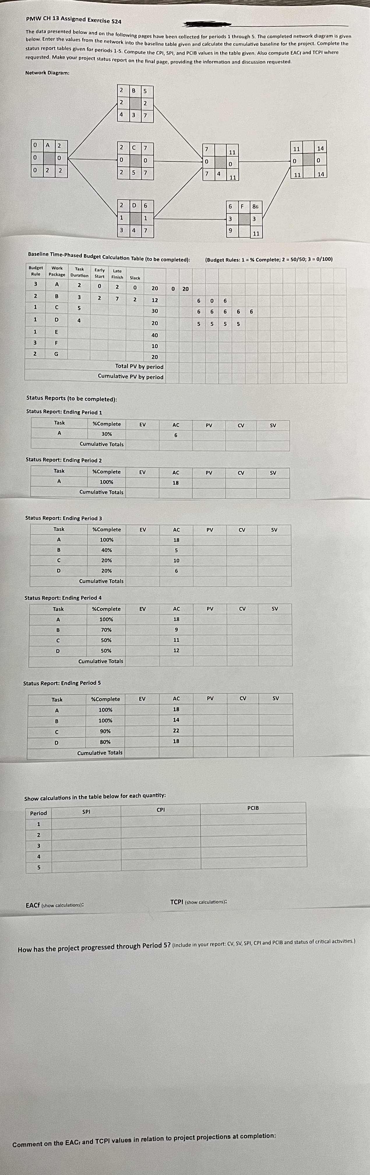  PMW CH 13 Assigned Exercise 524 The data presented below and