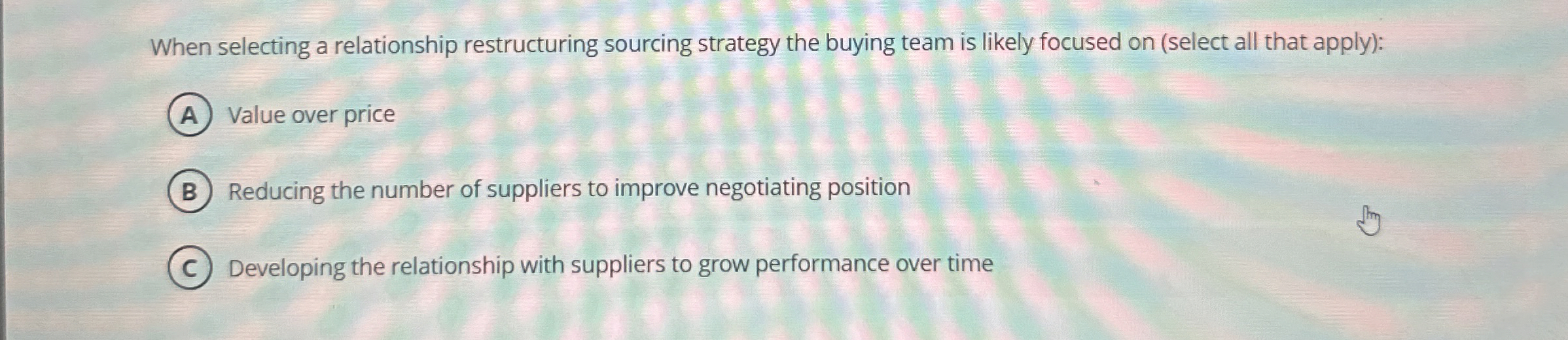  Despite being upstream in the supply chain, procurement impacts customer value