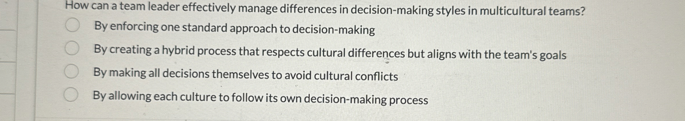  How can a team leader effectively manage differences in decision-making styles