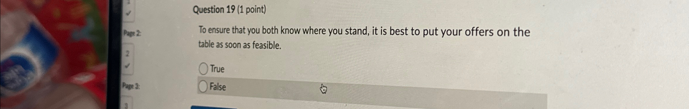  Question 19(1 point) To ensure that you both know where you