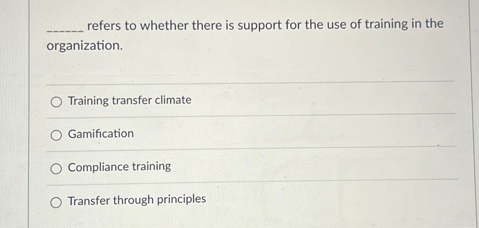  q, refers to whether there is support for the use of