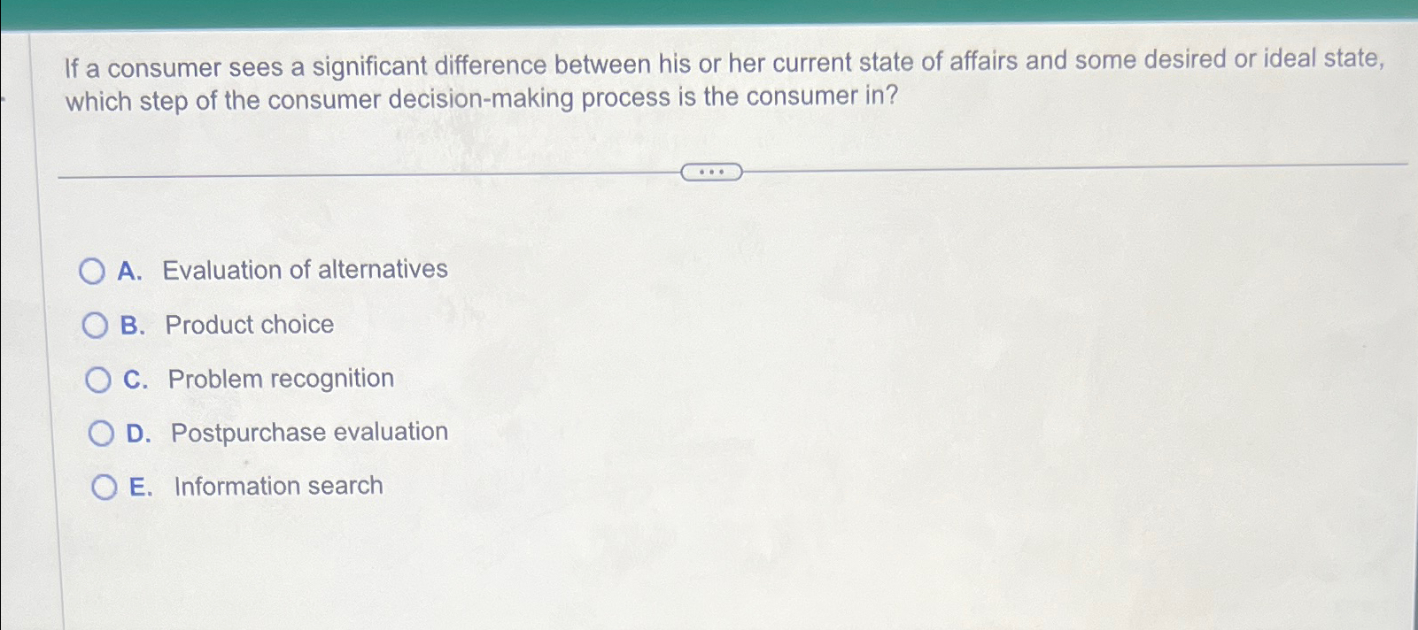  If a consumer sees a significant difference between his or her