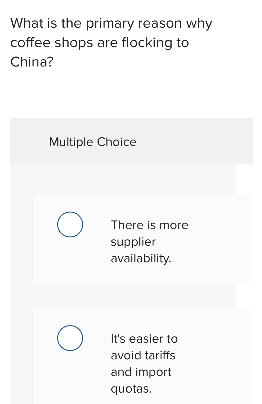  What is the primary reason why coffee shops are flocking to