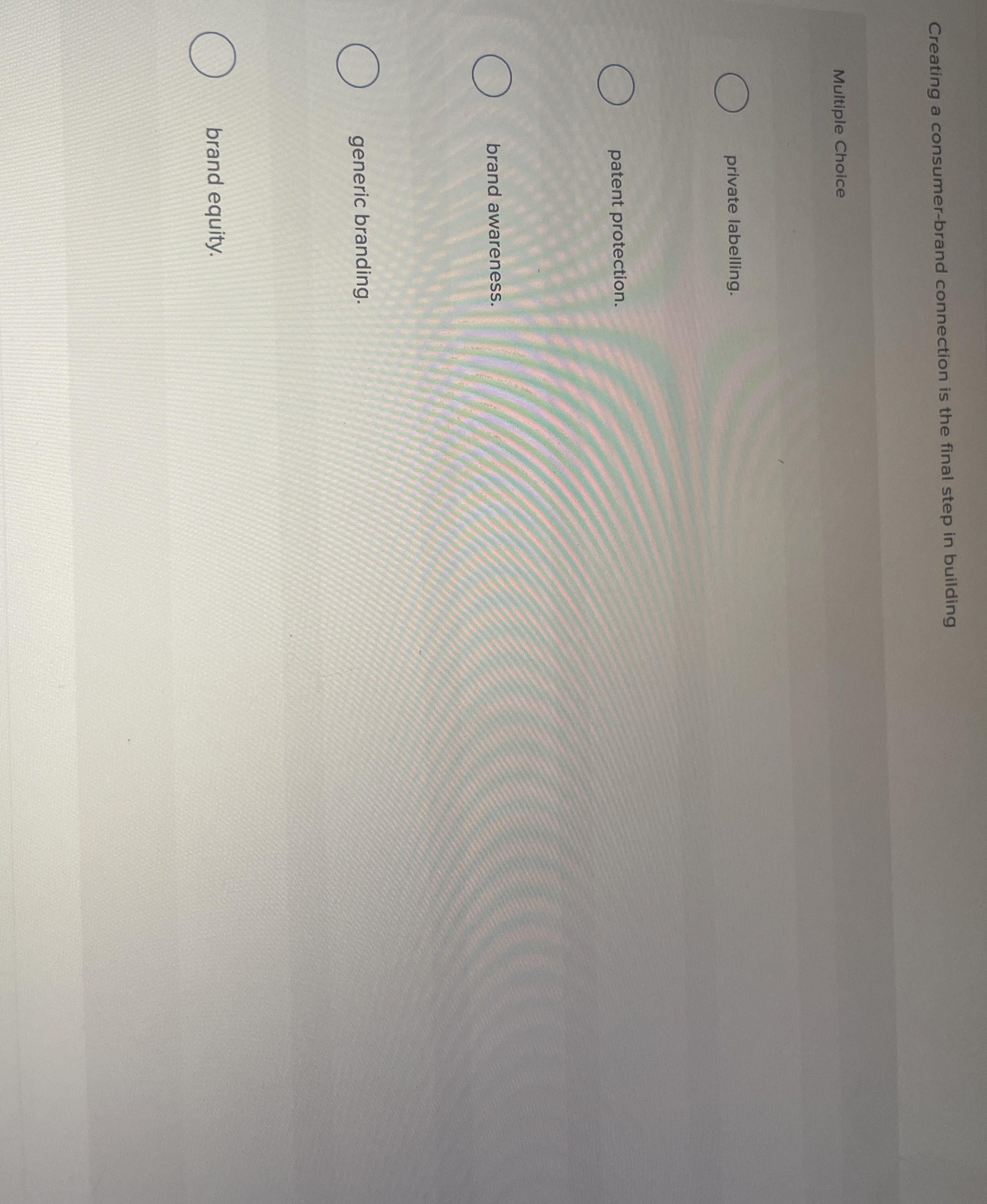  Creating a consumer-brand connection is the final step in building Multiple