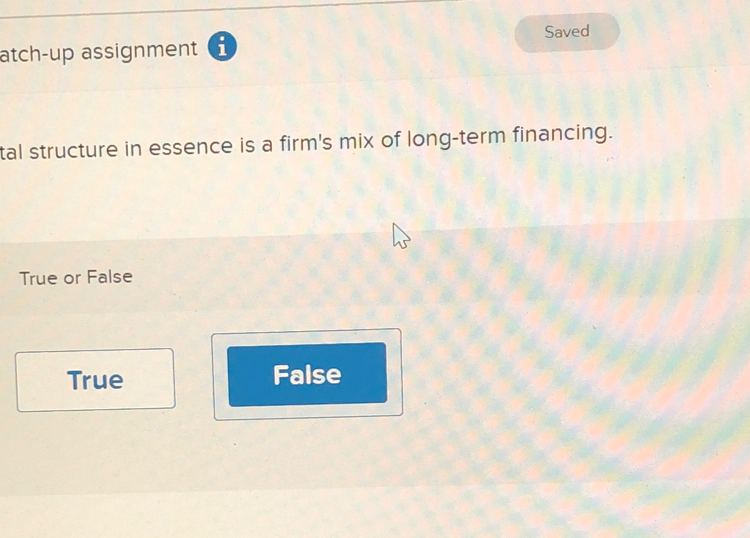  atch-up assignment tal structure in essence is a firm's mix of